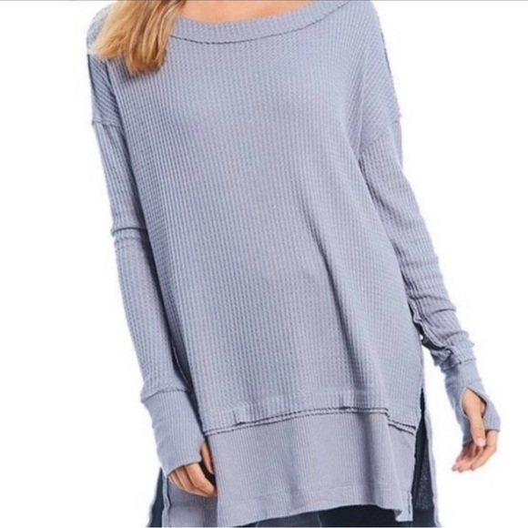 Free People Tops - We The Free Free People North Shore Thermal In Storm Gray Size M